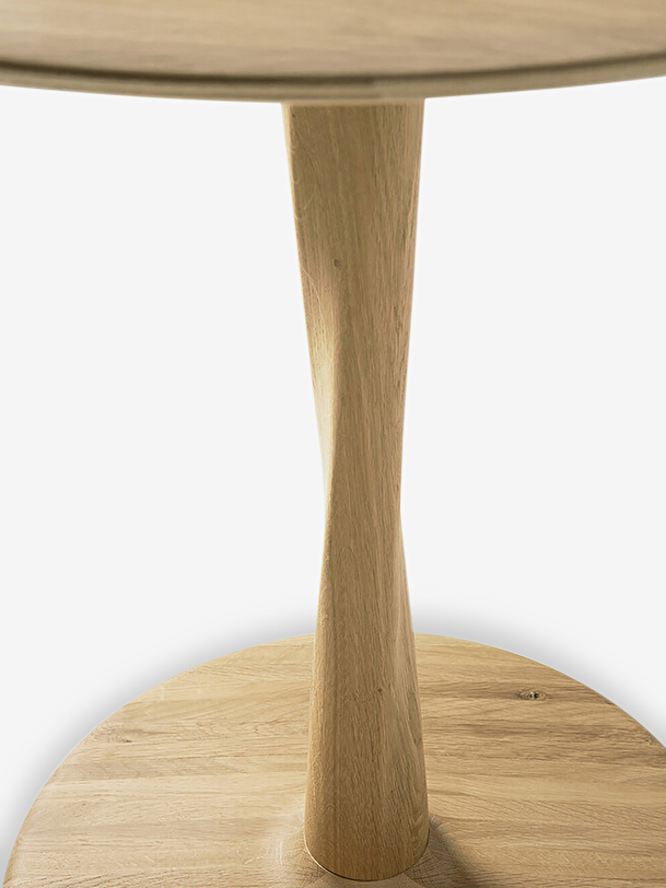 TABLE TORSION EN CHENE D127 -  Light oak , Home design Bensimon