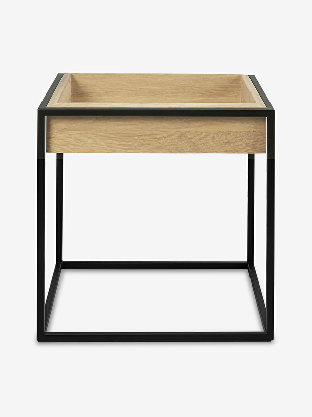 TABLE D'APPOINT MONOLIT EN CHENE - Black , Home design Bensimon