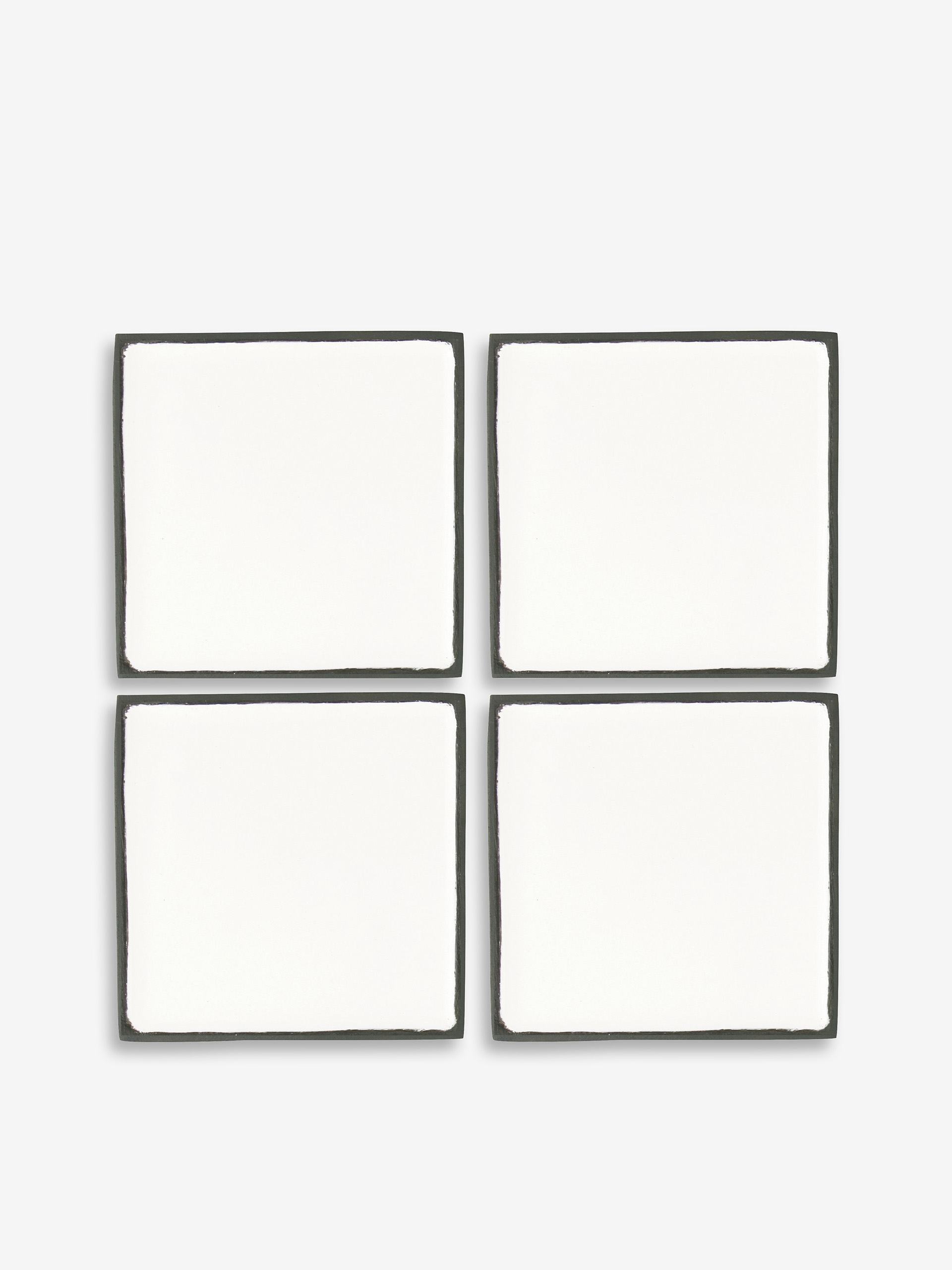 4 CROKI COASTERS -  Black white , Home design Bensimon