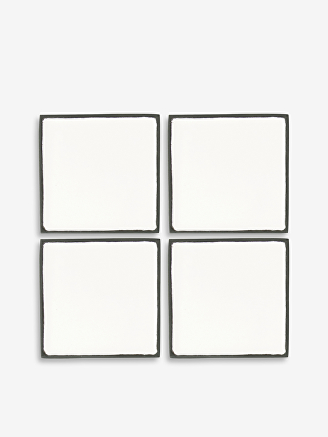 4 CROKI COASTERS -  Black white , Home design Bensimon