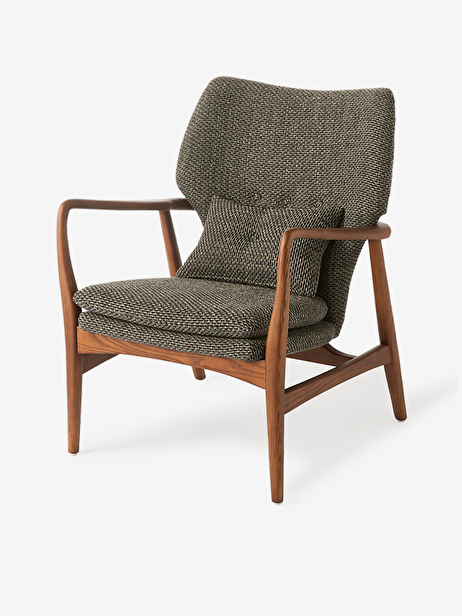 FAUTEUIL PEGGY GRIS CHINE -  Grey , Home design Bensimon
