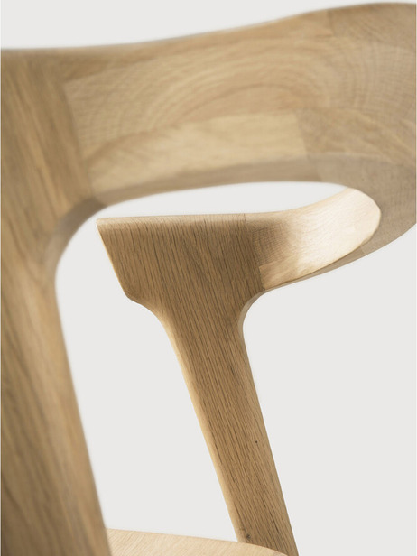 OAK BOK LACQUERED CHAIR -  Light oak , Home design Bensimon