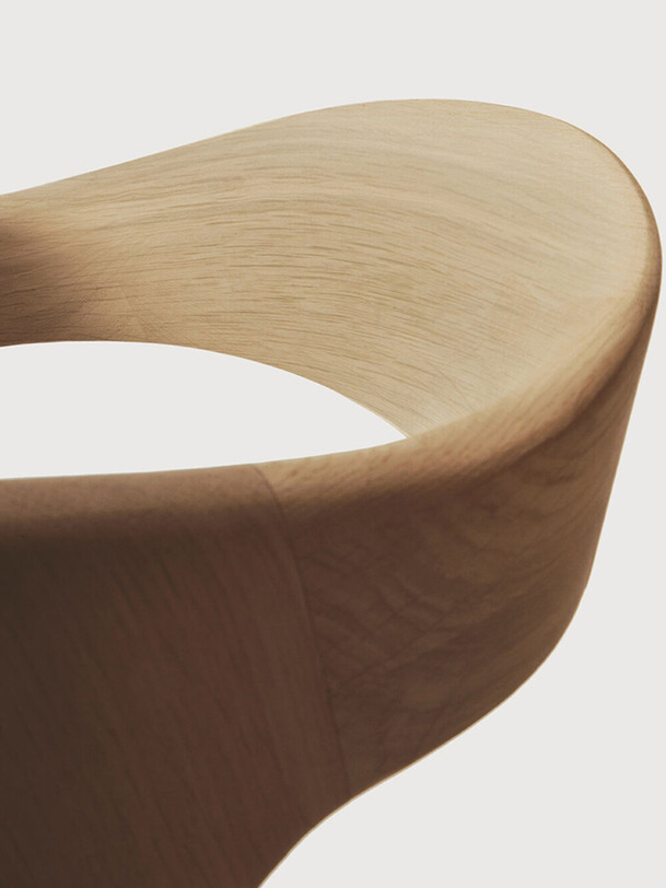 OAK BOK LACQUERED CHAIR - Light oak , Home design Bensimon