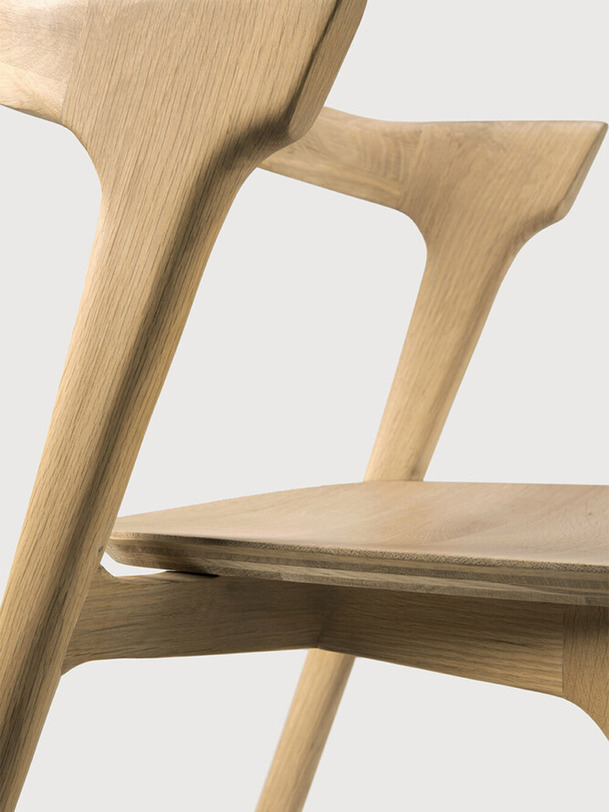 OAK BOK LACQUERED CHAIR - Light oak , Home design Bensimon