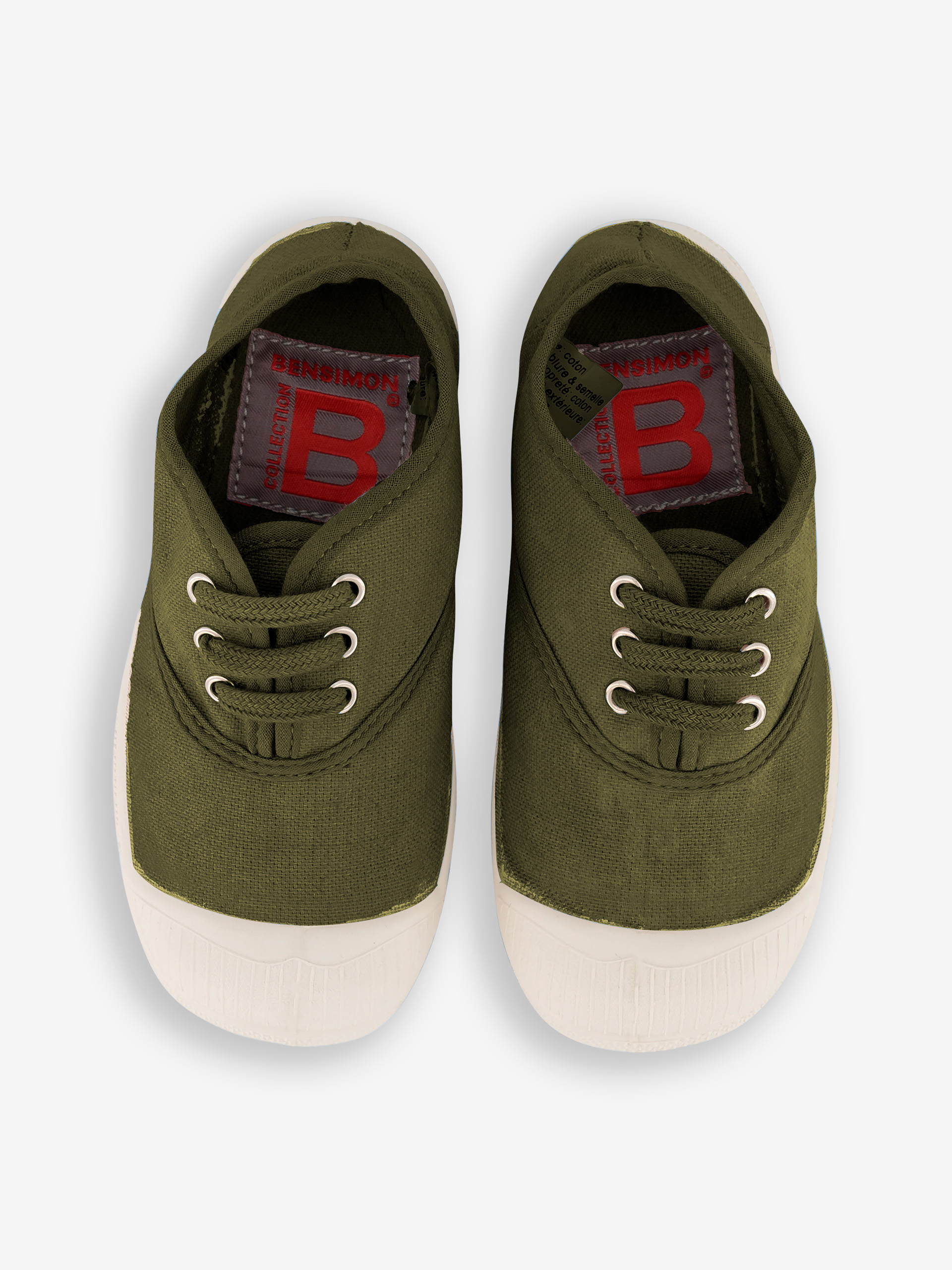 KIDS LACE-UP TENNIS -  Khaki , Tennis & Shoes Bensimon