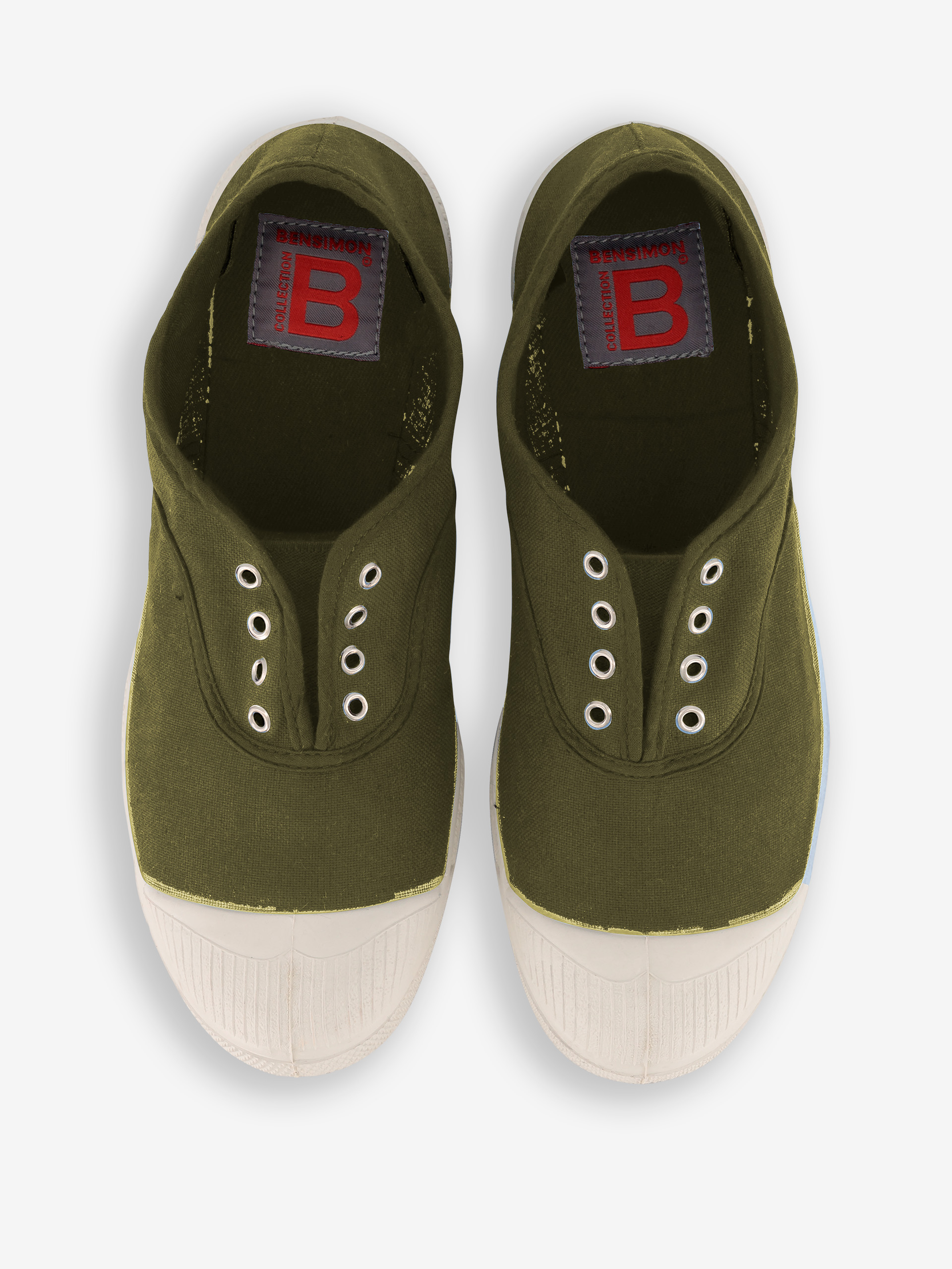 WOMAN ELLY TENNIS -  Khaki , Tennis & Shoes Bensimon