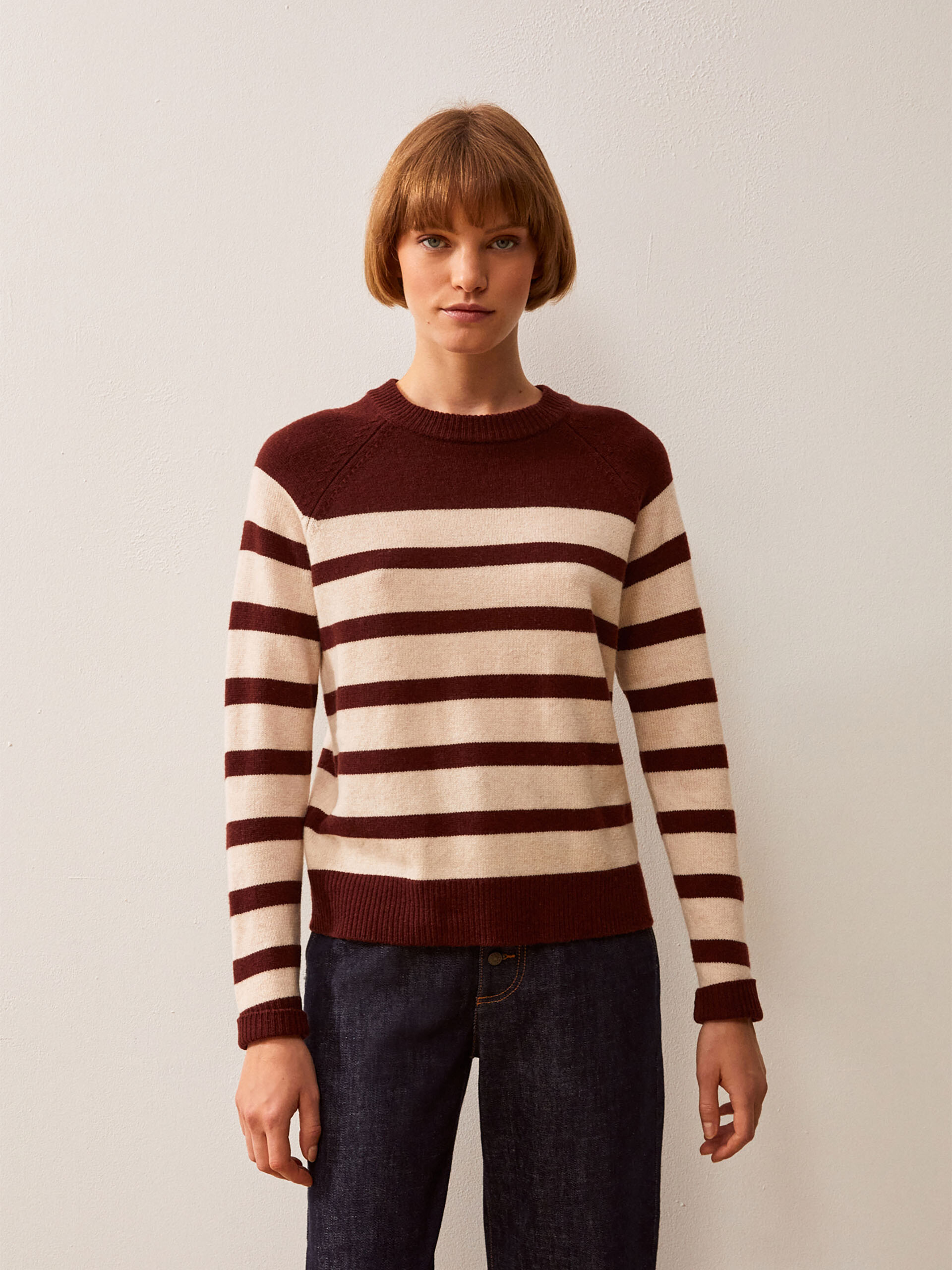 INDICO SWEATER -  Mahogany , Ready-to-wear Bensimon