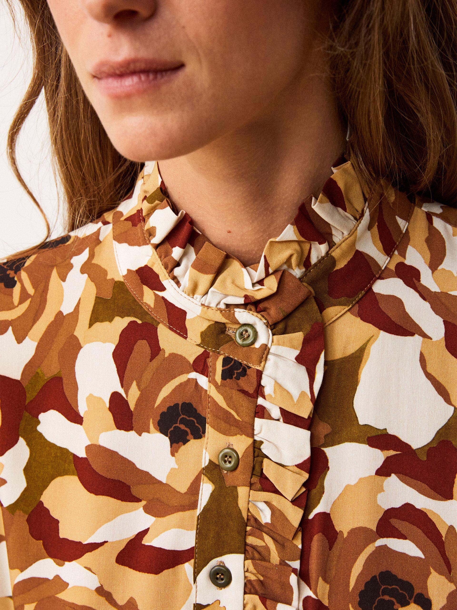 EMMELIE BLOUSE -  Fall flowers , Ready-to-wear Bensimon
