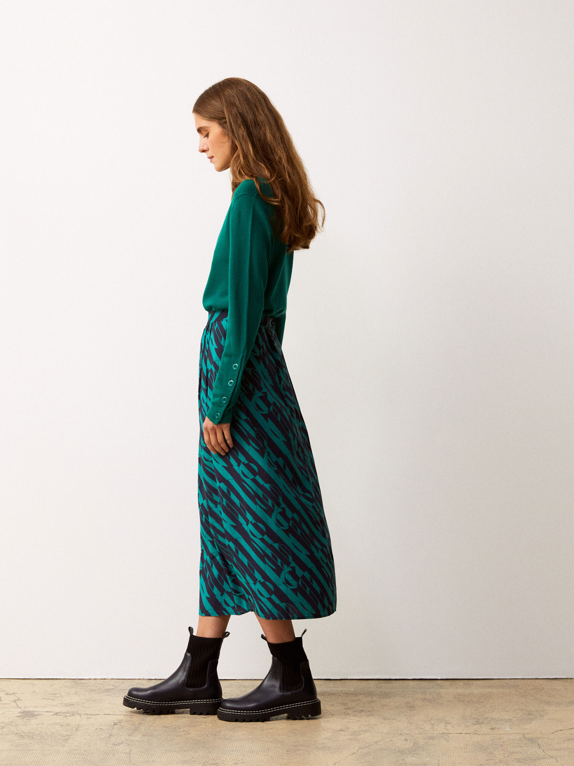 GANGSTER SKIRT -  Gemetric print , Ready-to-wear Bensimon