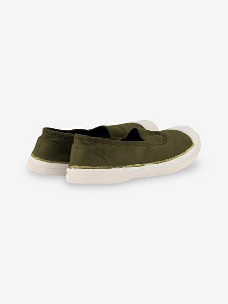 WOMAN ELASTIC TENNIS -  Khaki , Tennis & Shoes Bensimon