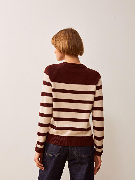 INDICO SWEATER -  Mahogany , Ready-to-wear Bensimon 