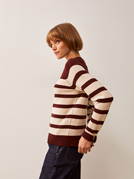 INDICO SWEATER -  Mahogany , Ready-to-wear Bensimon