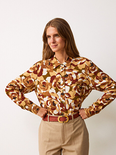 GALICIA SHIRT -  Fall flowers , Ready-to-wear Bensimon