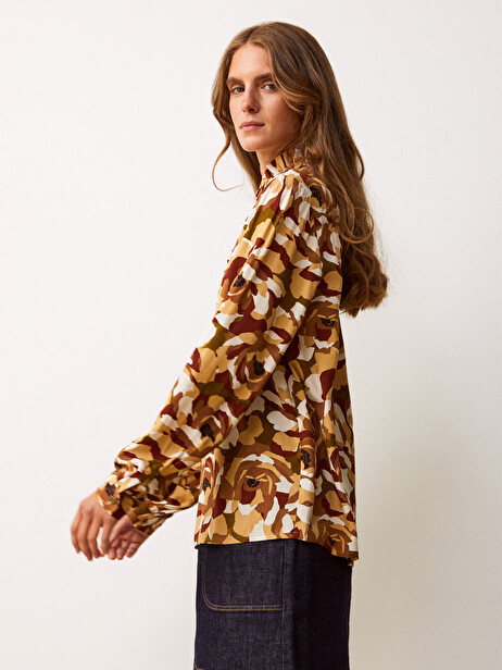 EMMELIE BLOUSE -  Fall flowers , Ready-to-wear Bensimon