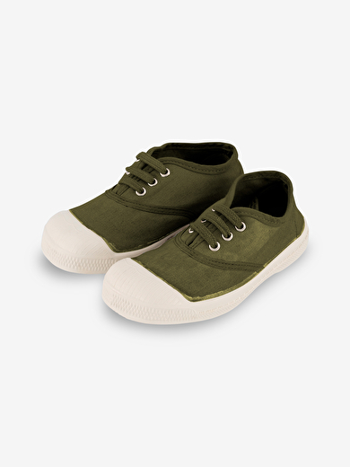KIDS LACE-UP TENNIS -  Khaki , Tennis & Shoes Bensimon