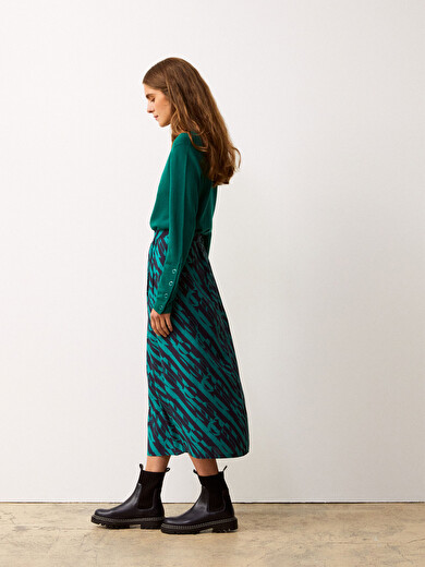 GANGSTER SKIRT -  Gemetric print , Ready-to-wear Bensimon