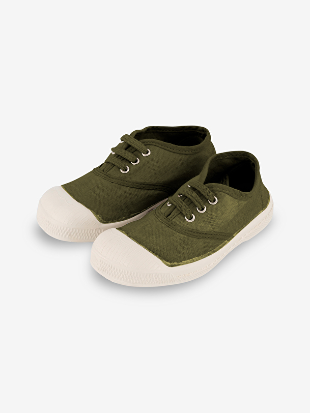 KIDS LACE-UP TENNIS -  Khaki , Tennis & Shoes Bensimon