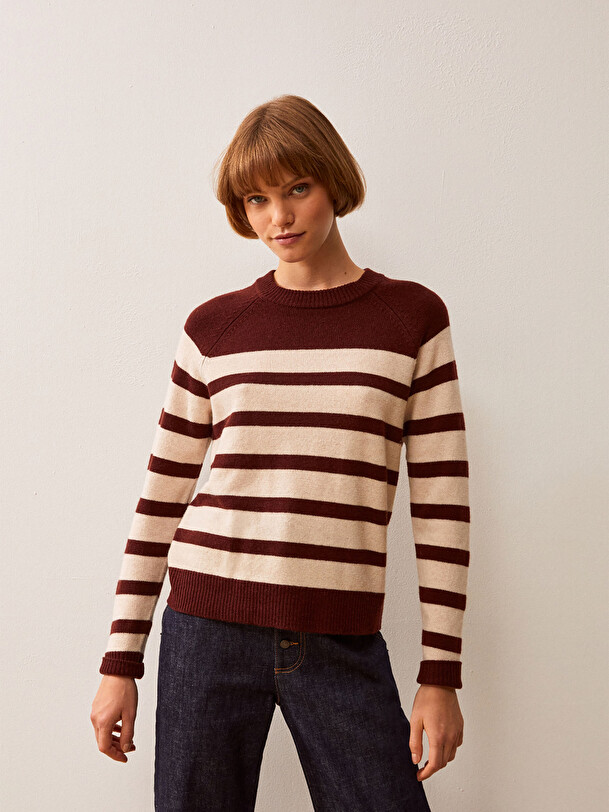 INDICO SWEATER -  Mahogany , Ready-to-wear Bensimon
