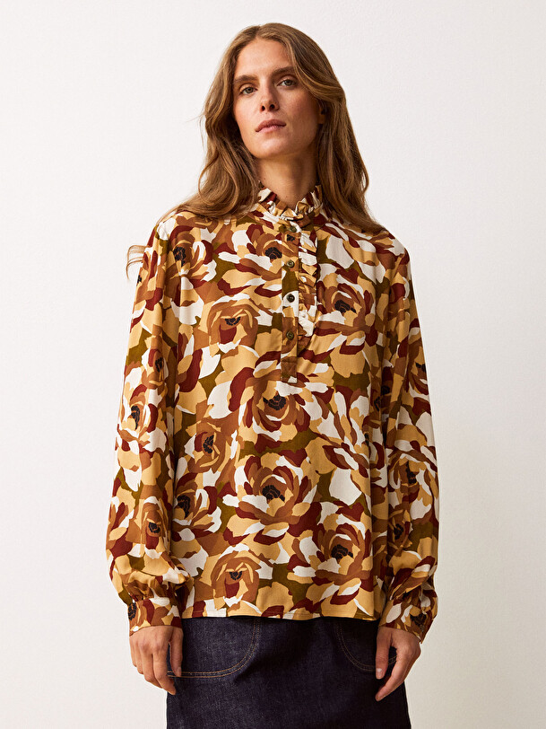 EMMELIE BLOUSE -  Fall flowers , Ready-to-wear Bensimon