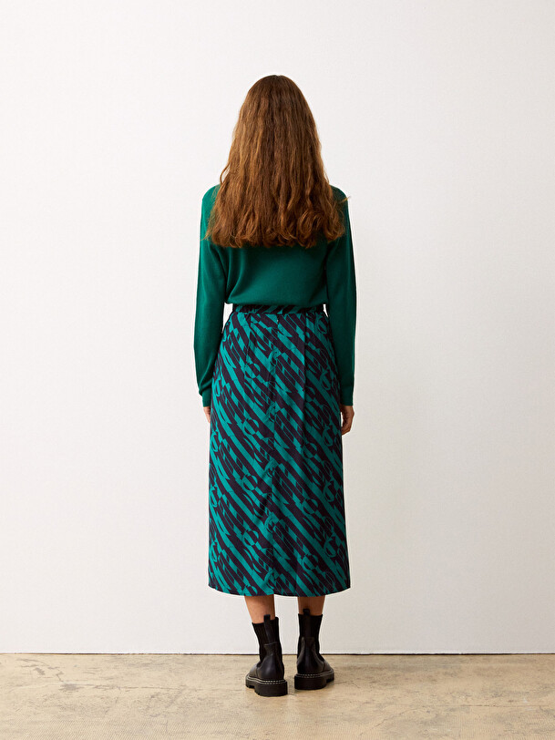GANGSTER SKIRT -  Gemetric print , Ready-to-wear Bensimon
