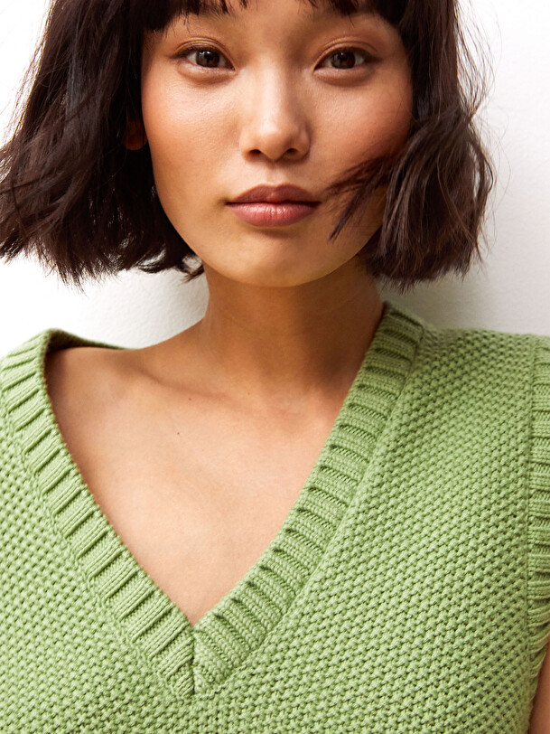 IVORY SWEATER -  Pistachio , Ready-to-wear Bensimon