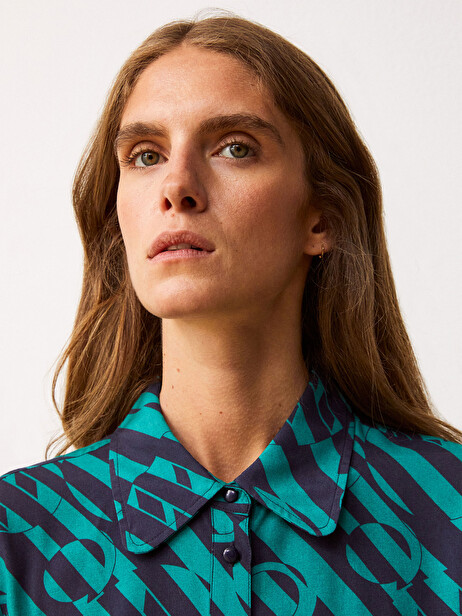 GUILENE SHIRT -  Gemetric print , Ready-to-wear Bensimon