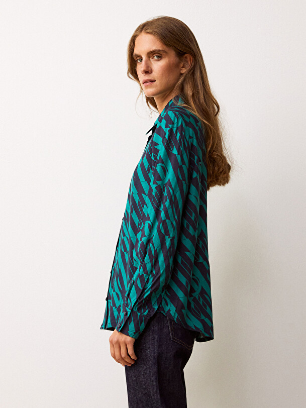 GUILENE SHIRT -  Gemetric print , Ready-to-wear Bensimon