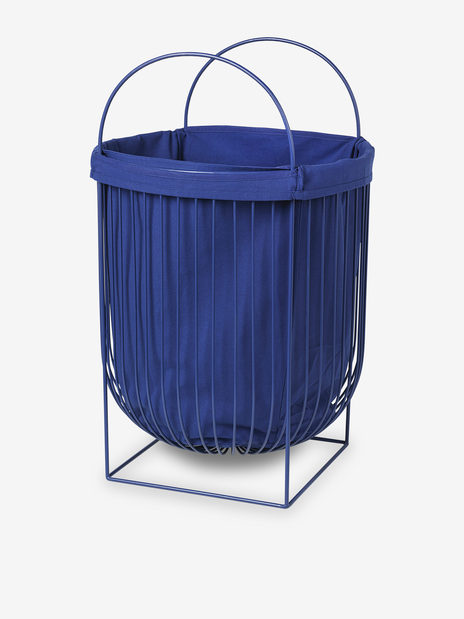 LAUNDRY BASKET BAG REMOVABLE BLUE 21X30X42 -  Blue , Home design Bensimon