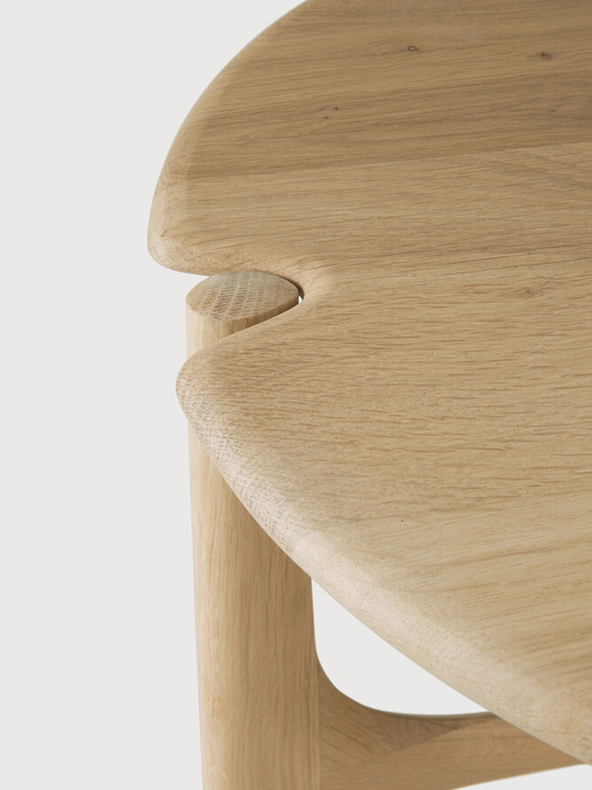 TABLE ACAJOU PI 47X47X50 - Mahogany , Home design Bensimon