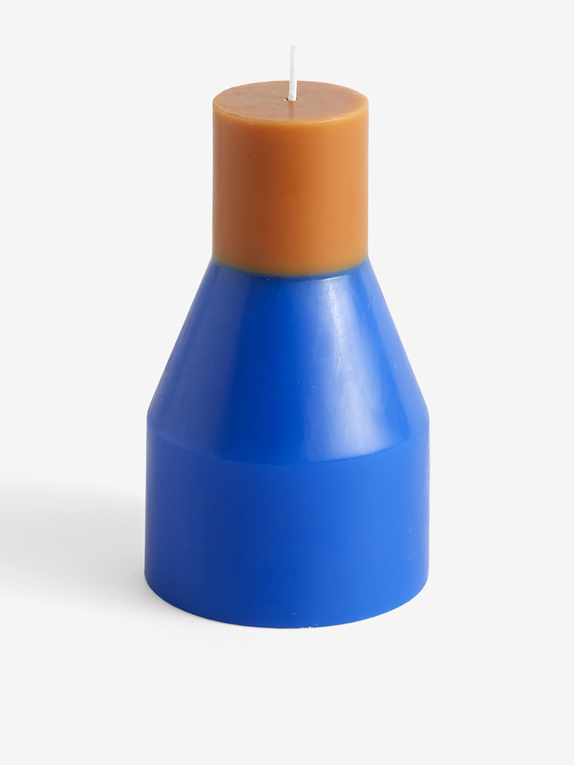 PILLAR CANDLE ELECTRIC BLUE S - Bleu/orange , Home design Bensimon