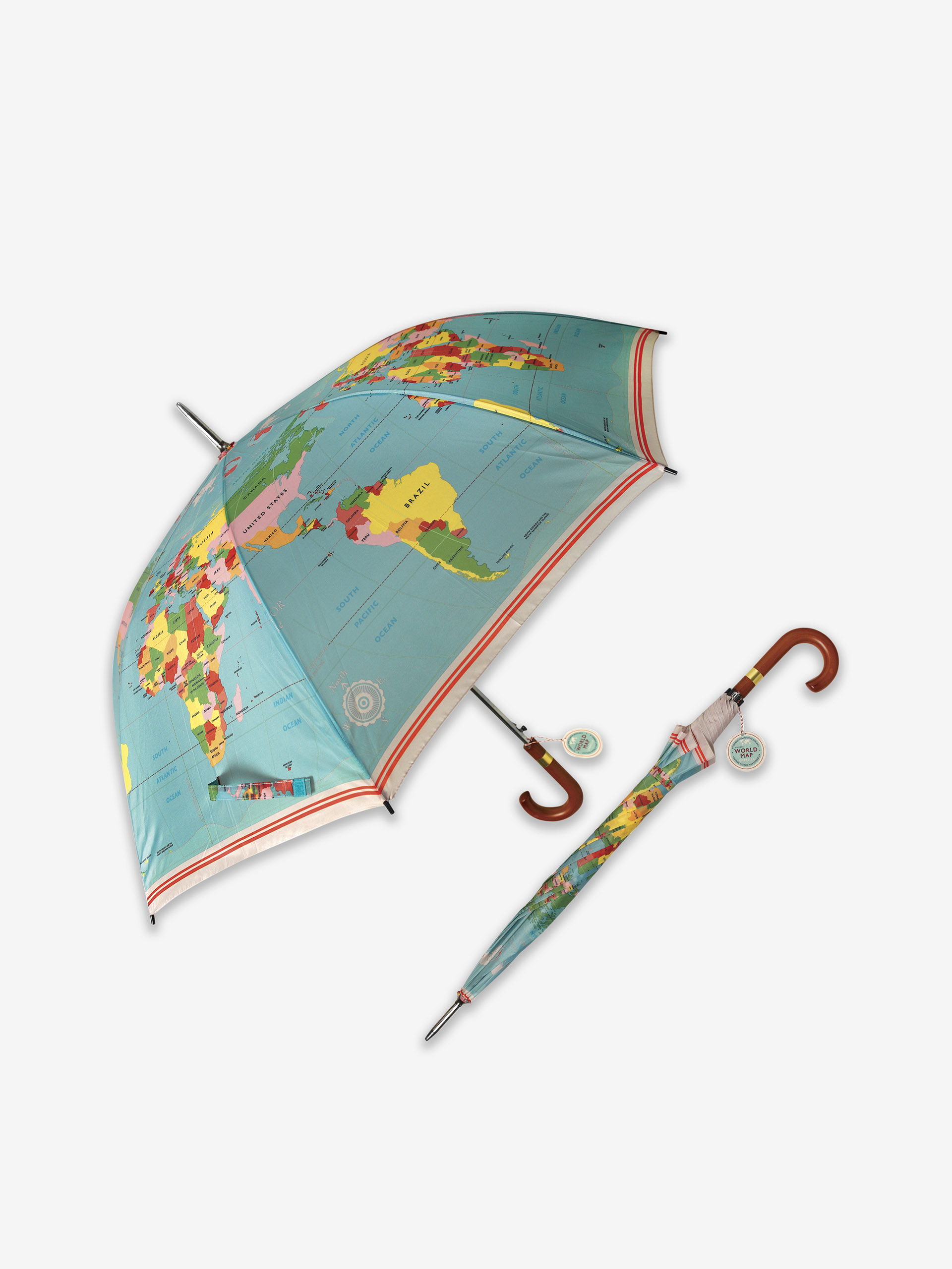 WORLD MAP UMBRELLA -  Multicolored , Home design Bensimon