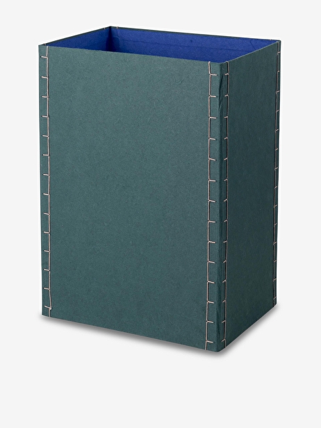 GREEN BLUE FOLDABLE BASKET 21X30X42 -  Green , Home design Bensimon