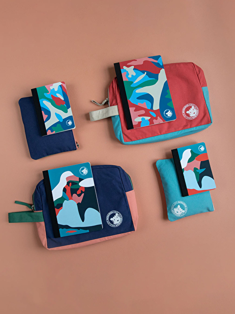 NEW UTILITARY POCKET PAPIER TIGRE -  Red , Bags & Luggage Bensimon