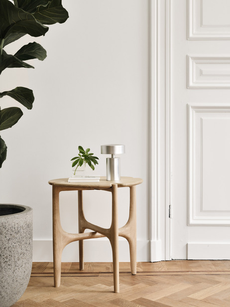 TABLE ACAJOU PI 47X47X50 -  Mahogany , Home design Bensimon