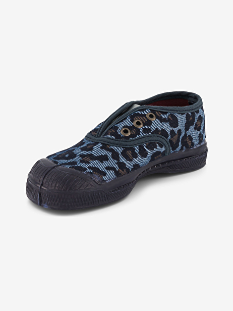KIDS SHINY LEO TENNIS -  Denim leo , Tennis & Shoes Bensimon
