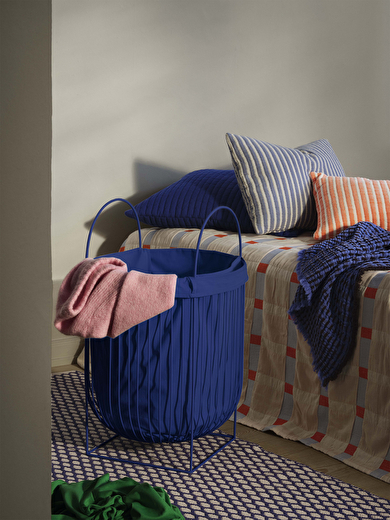 LAUNDRY BASKET BAG REMOVABLE BLUE 21X30X42 -  Blue , Home design Bensimon