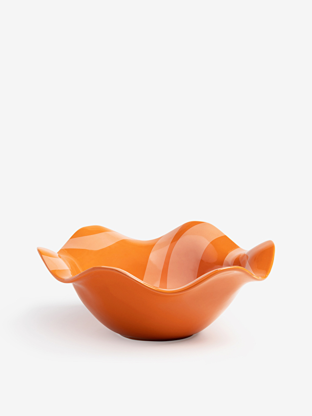 BOWL WAVE ORANGE M - Orange , Home design Bensimon
