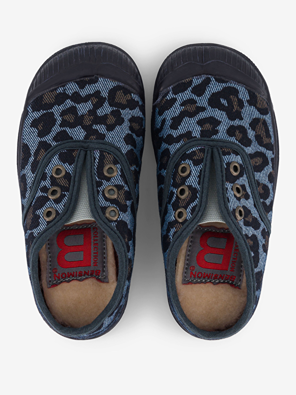 KIDS SHINY LEO TENNIS - Denim leo , Tennis & Shoes Bensimon