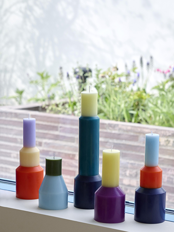 PILLAR CANDLE HIGH FUCHSIA S - P urple , Home design Bensimon