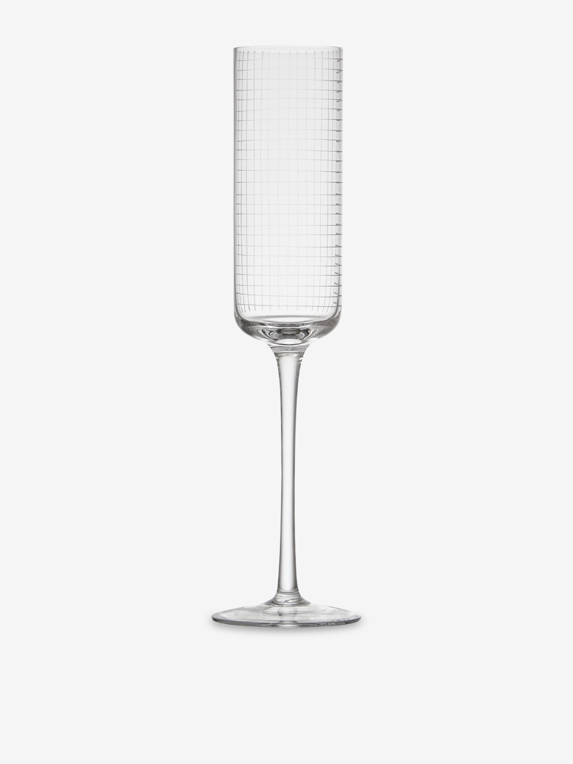 SET OF 4 CHAMPGNE FLUTES - Transparent , Home design Bensimon