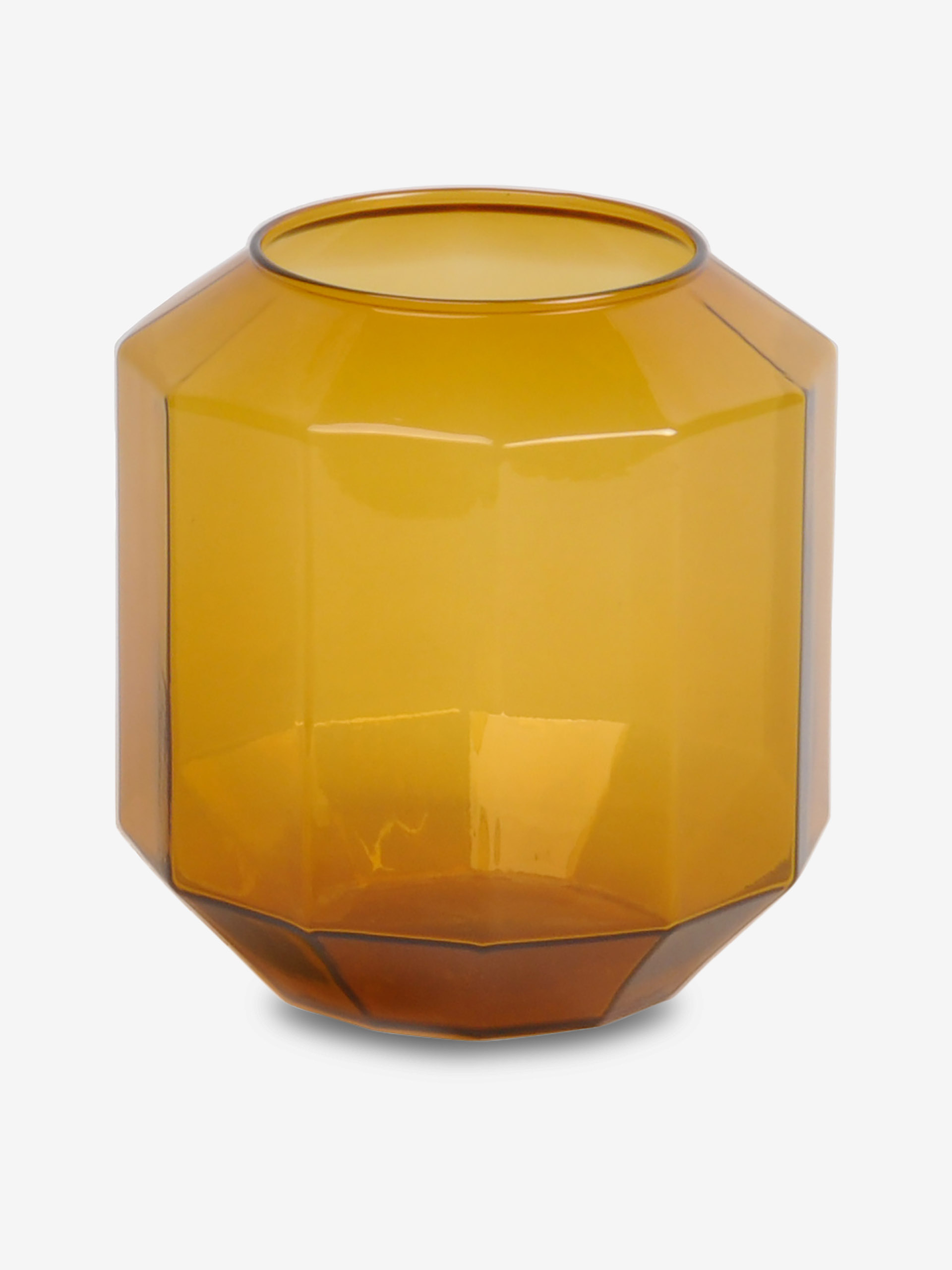 VASE / PHOTOPHOR DIAMOND S AMBER -  Amber , Home design Bensimon