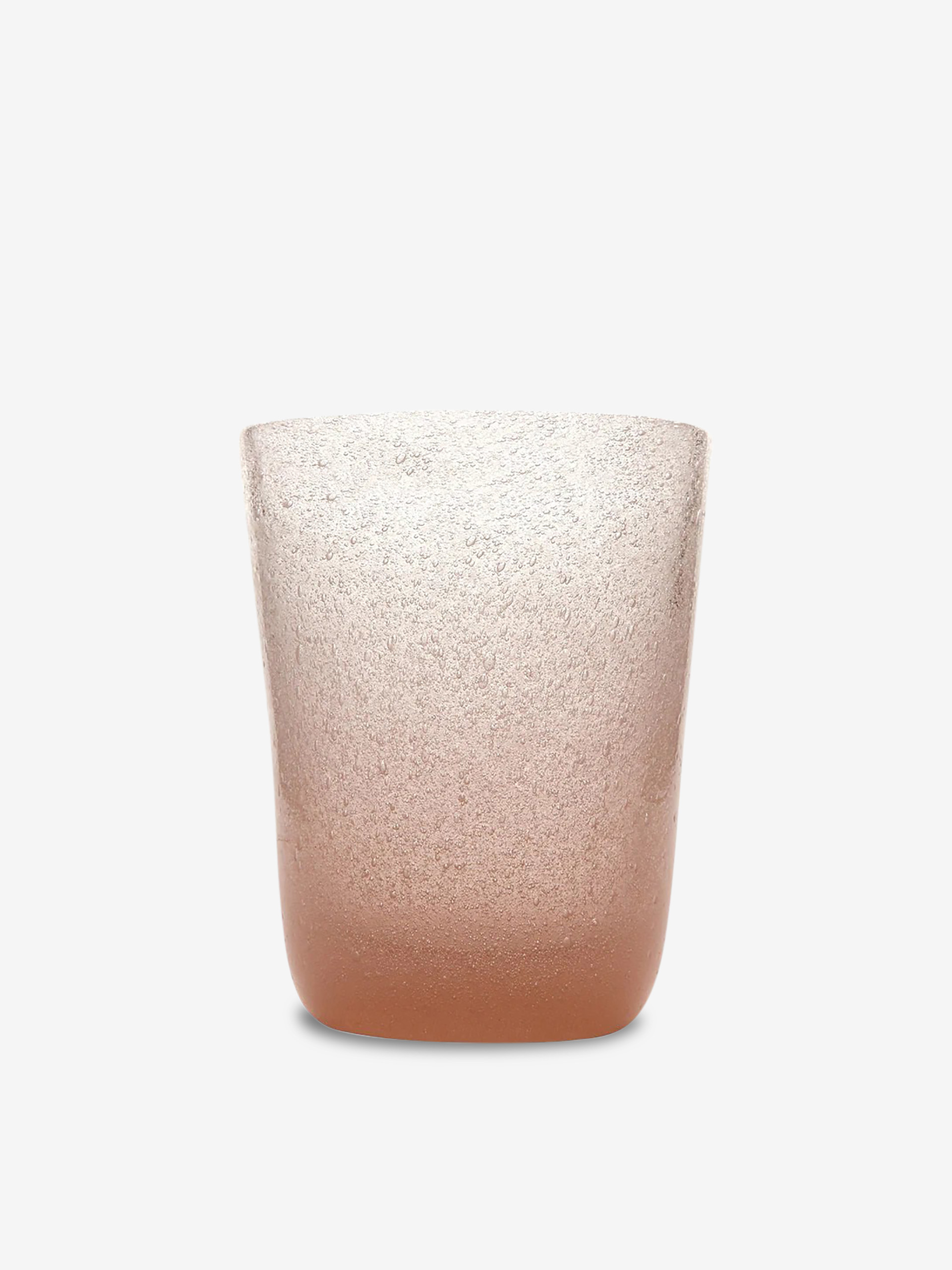 PEACH BUBBLES GLASS -  Peach , Home design Bensimon