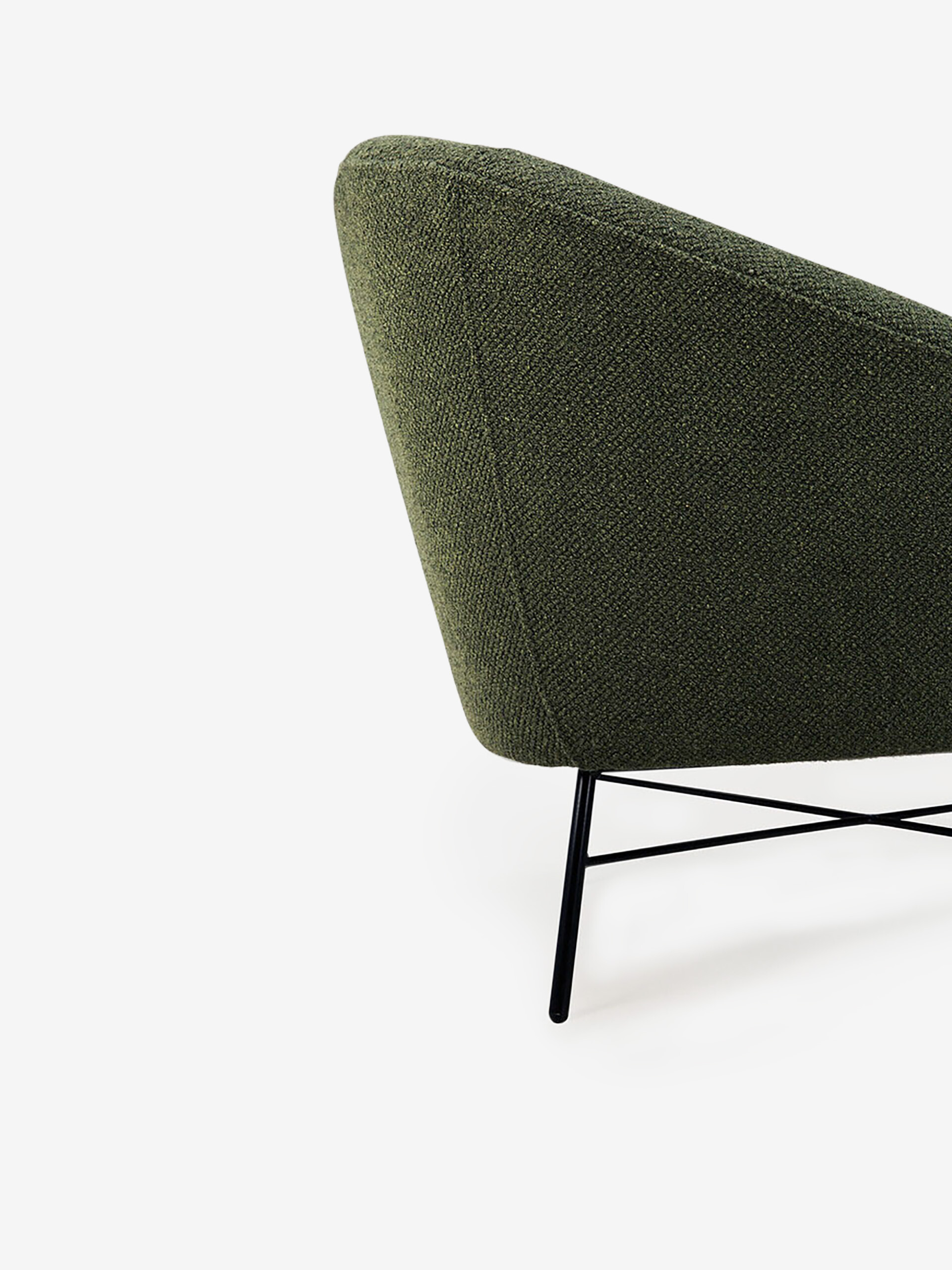 FAUTEUIL BARROW JACQUE DENEEF - ETHNICRAFT -  Green , Home design Bensimon