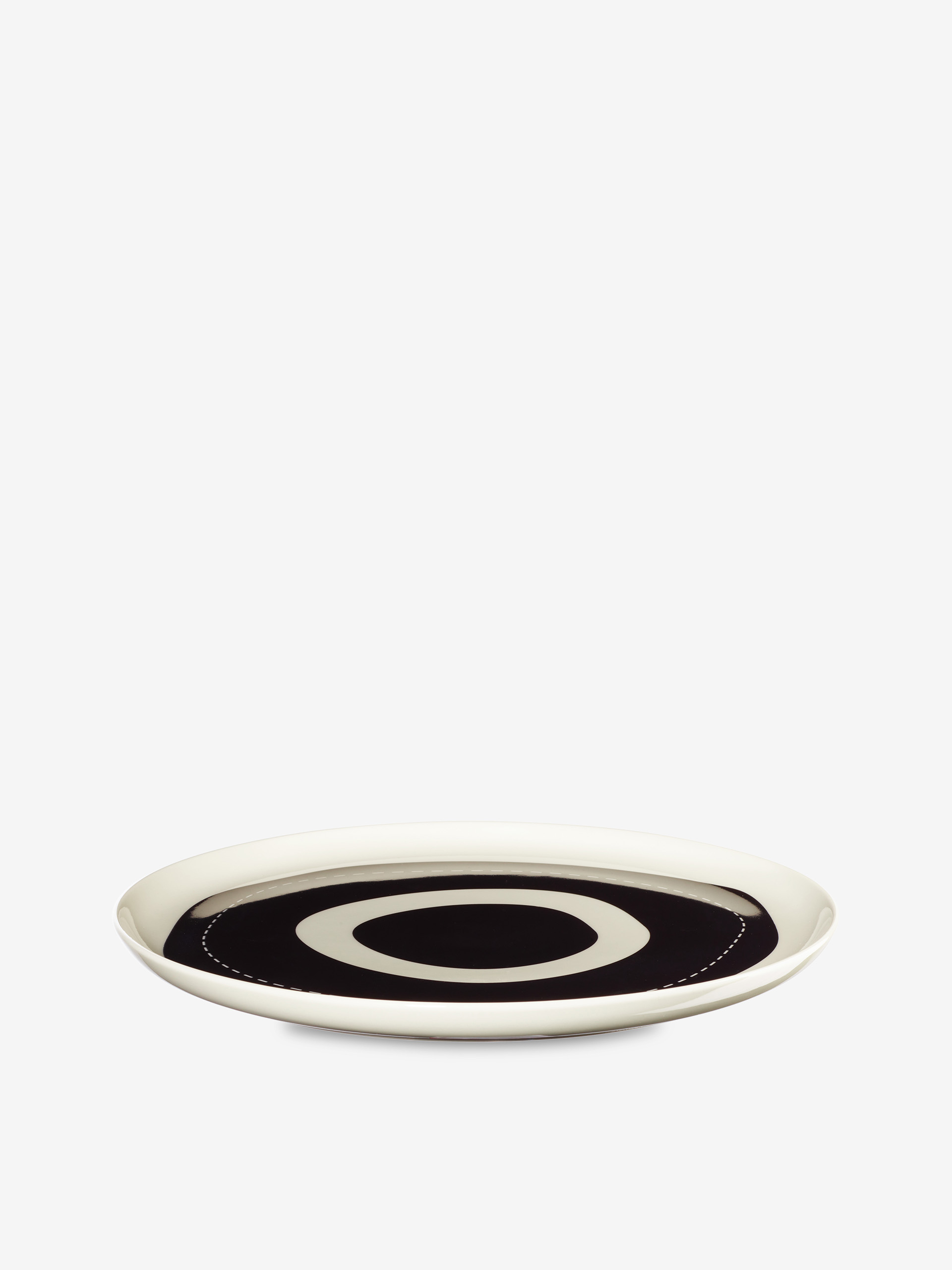 PLATE S ARTY TARGET -  Black white , Home design Bensimon