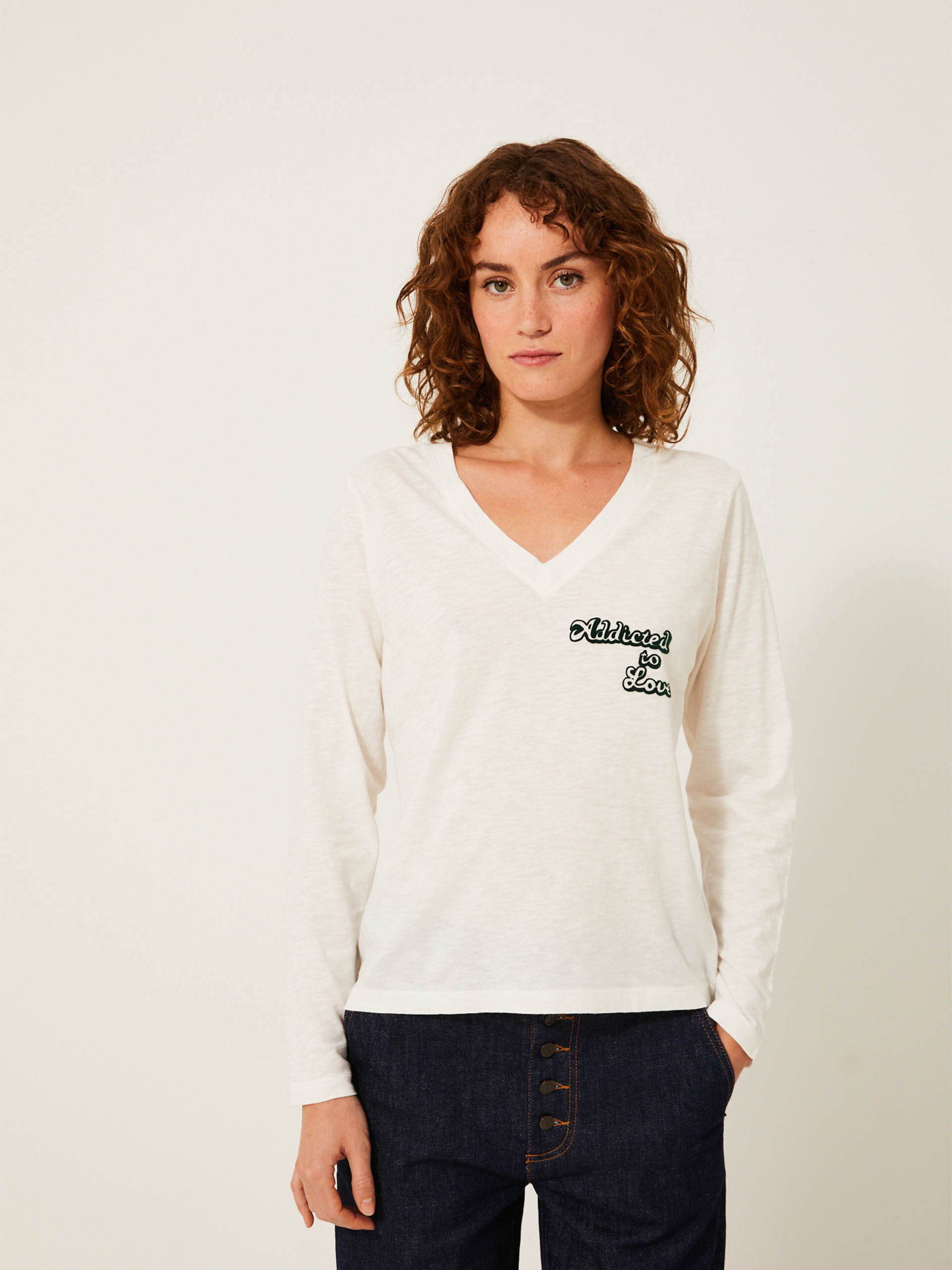 KARRY T-SHIRT -  Ecru , Ready-to-wear Bensimon