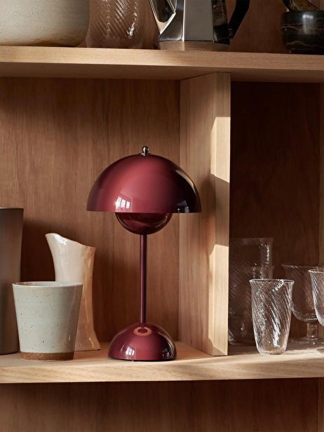 NOMAD LAMP VP9 PLUM FLOWER POT -  Plum , Home design Bensimon