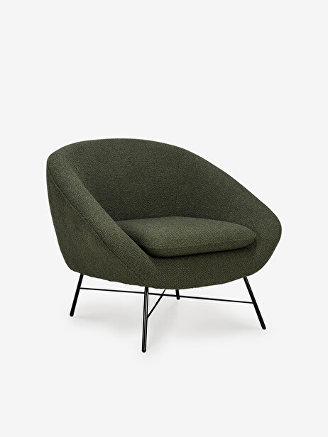 FAUTEUIL BARROW JACQUE DENEEF - ETHNICRAFT -  Green , Home design Bensimon