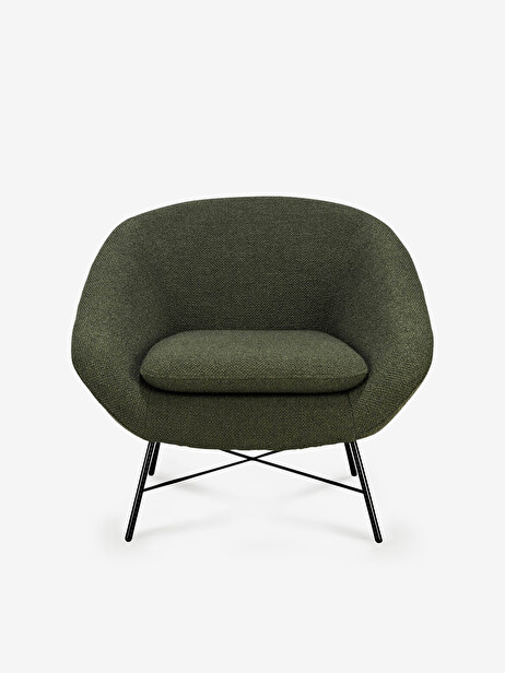 FAUTEUIL BARROW JACQUE DENEEF - ETHNICRAFT -  Green , Home design Bensimon