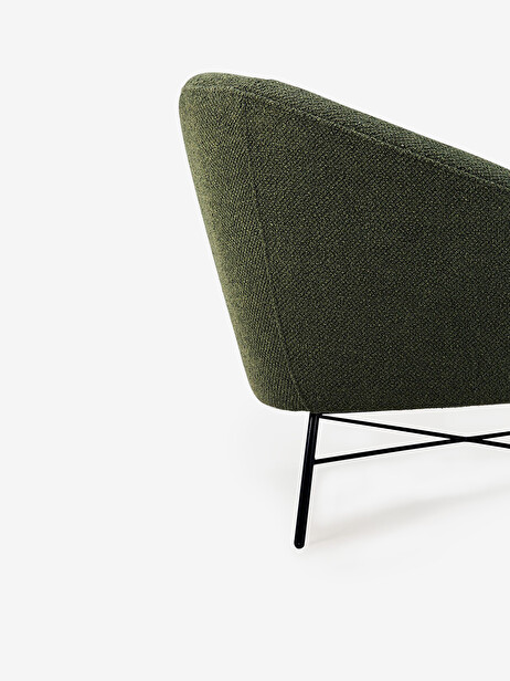 FAUTEUIL BARROW JACQUE DENEEF - ETHNICRAFT -  Green , Home design Bensimon