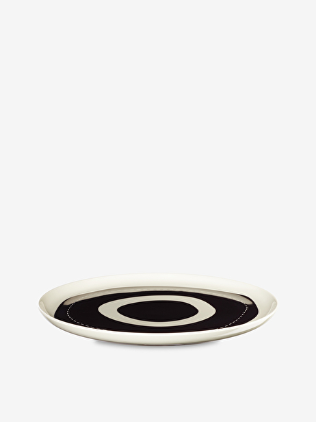PLATE S ARTY TARGET -  Black white , Home design Bensimon
